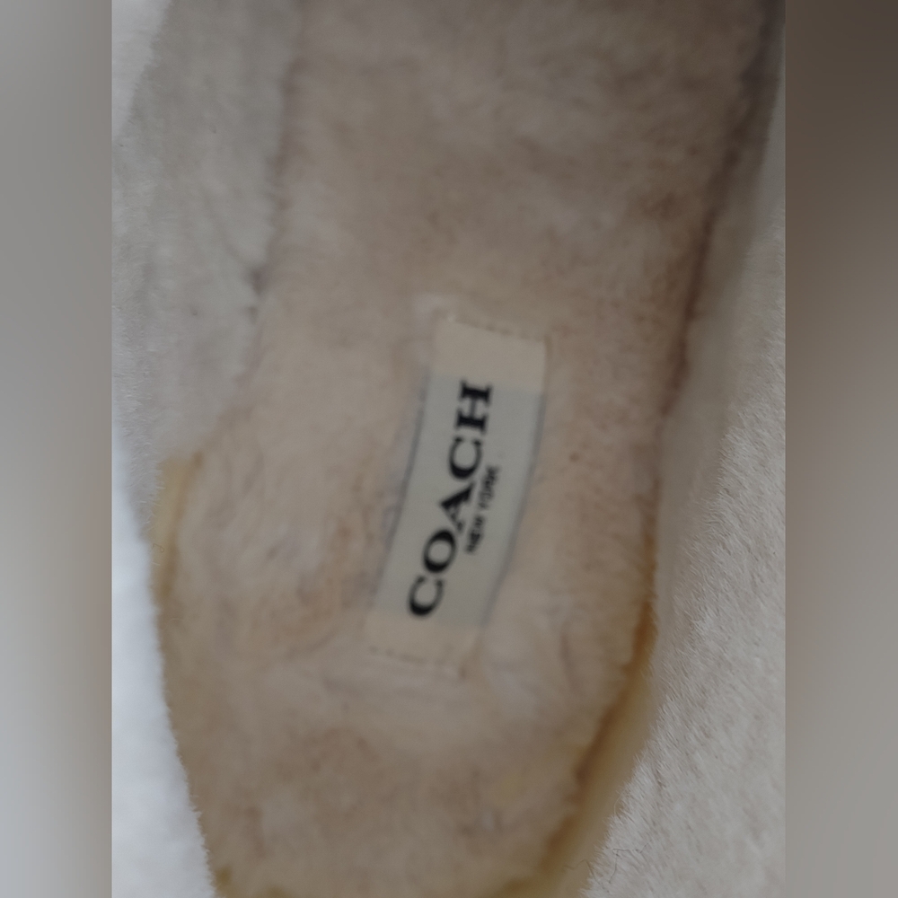 Coach Imani Signature "C" Jacquard Faux Fur Lining Lace-up Size US 8 B EU 38.5 - Picture 8 of 14